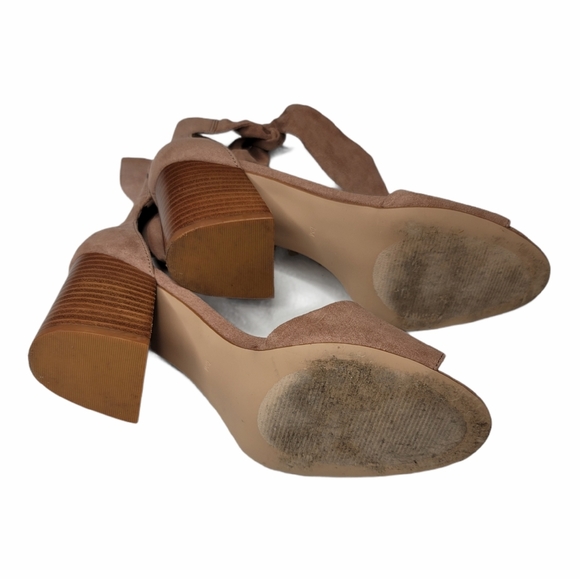 Design Lab Block Heel Ankle Strap Sandals Size 8 - Picture 5 of 6